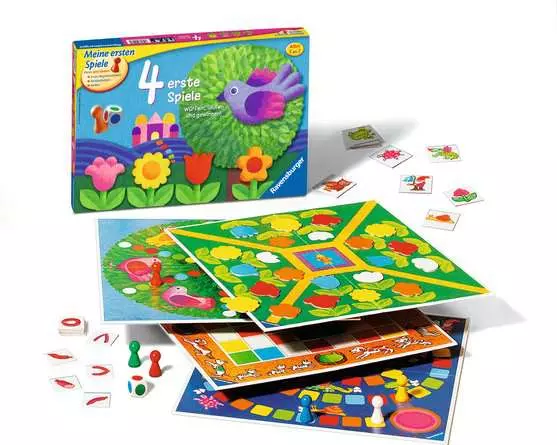 4 erste Spiele - Kinderspiel ab 3 Jahren