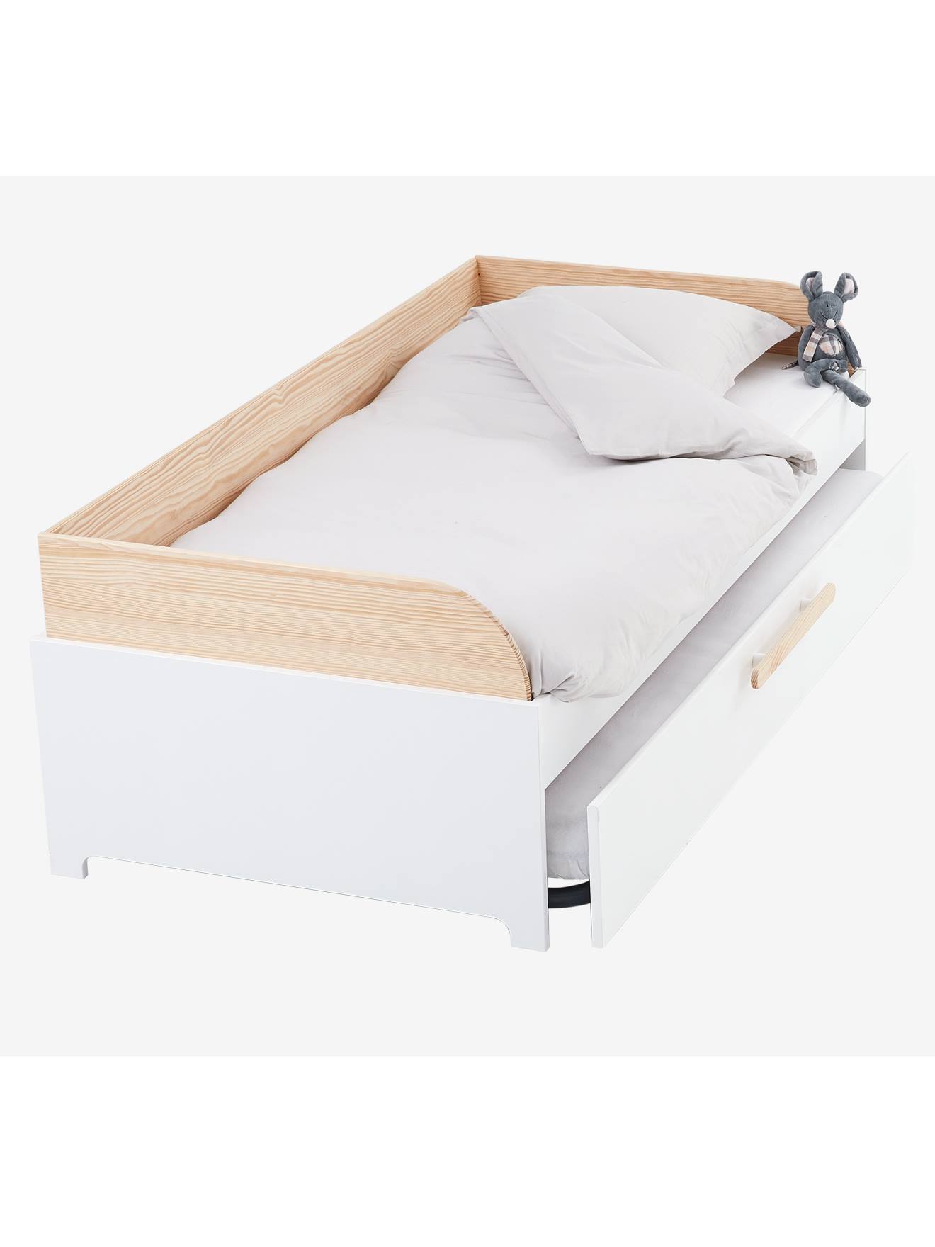 Vertbaudet Kinderbett mit Ausziehbett GUEST - weiß