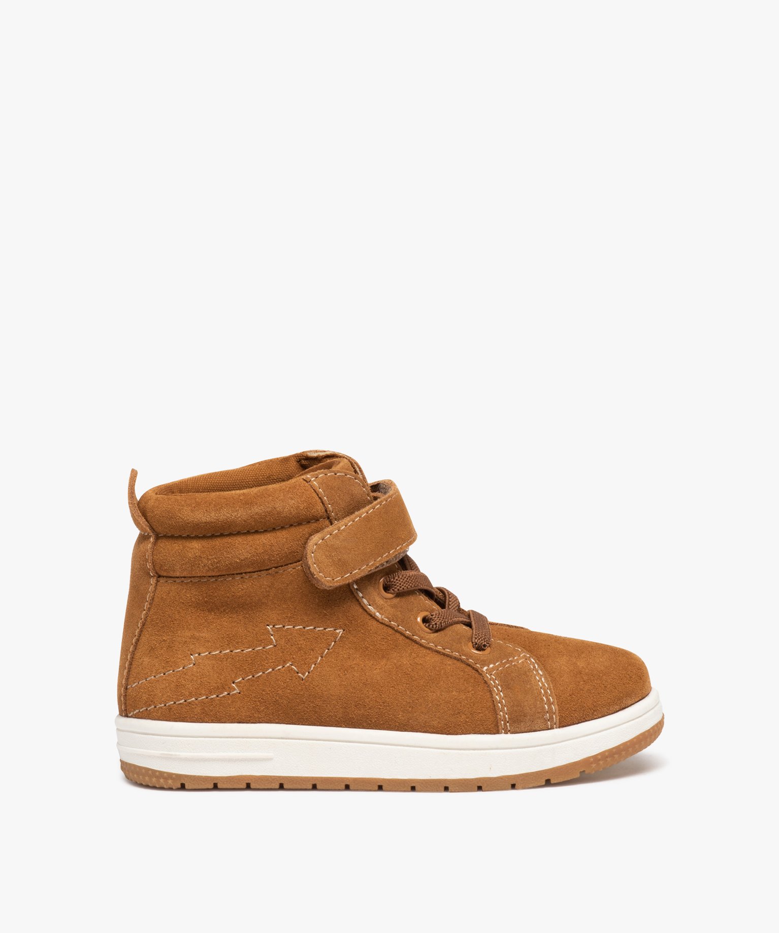 Basket mid-cut fermeture scratch Garçon camel | GEMO