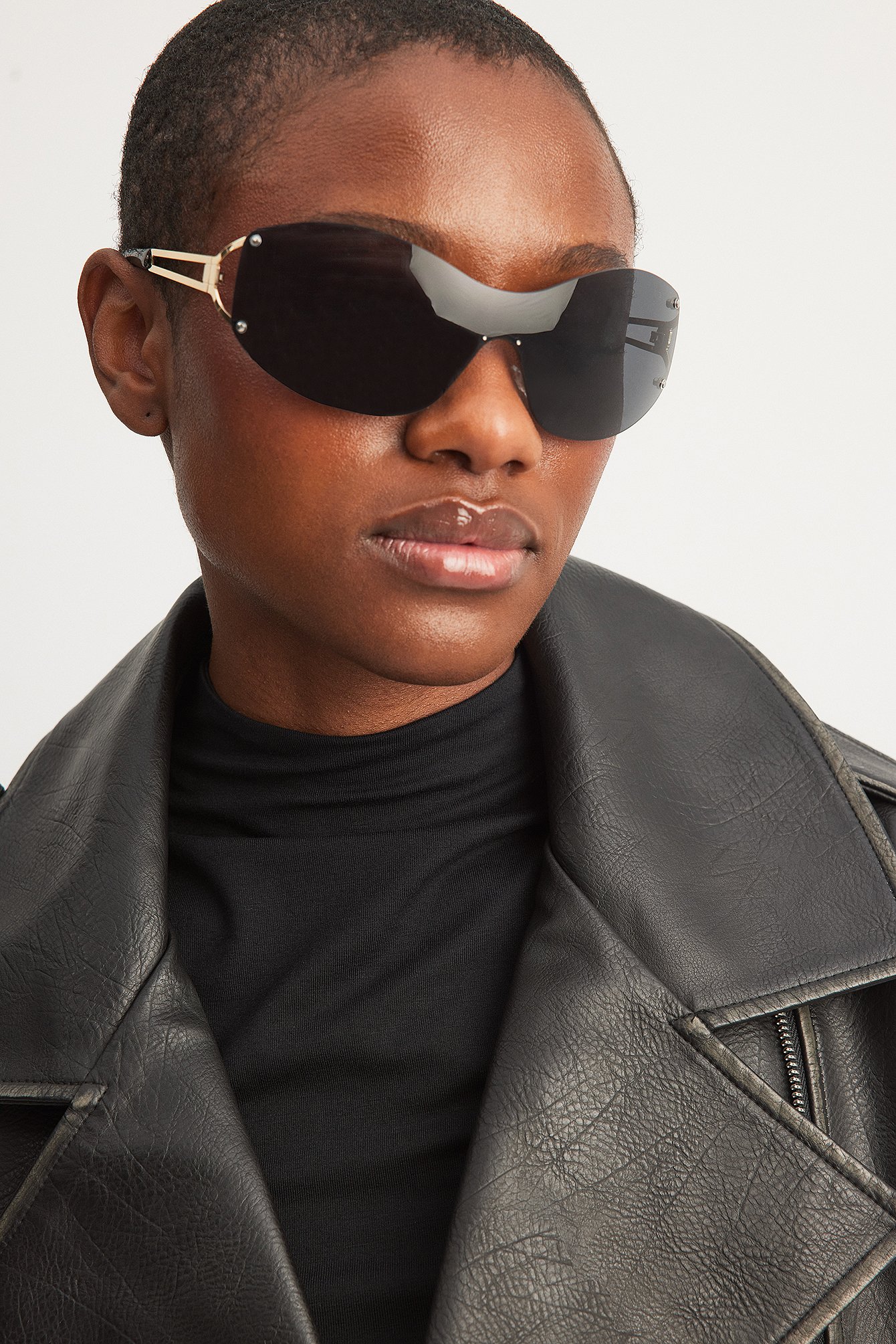 Randlose ovale Sonnenbrille