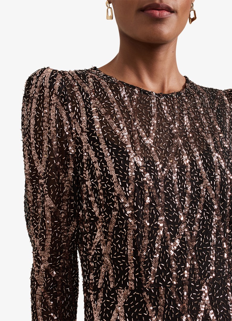 Vestido midi Kaleigh de Phase Eight con lentejuelas