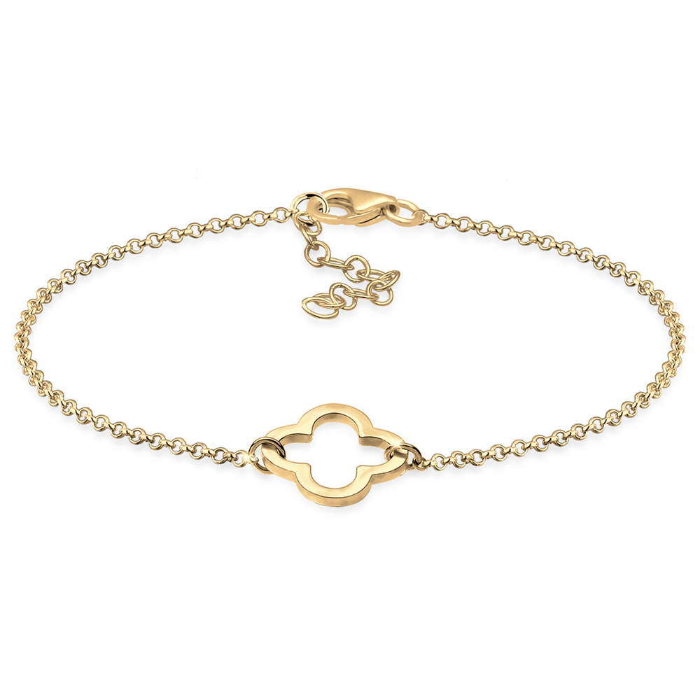 Elli Elli Bracelet Femmes Trèfle découpé symbole en argent sterling 925 Bracelet