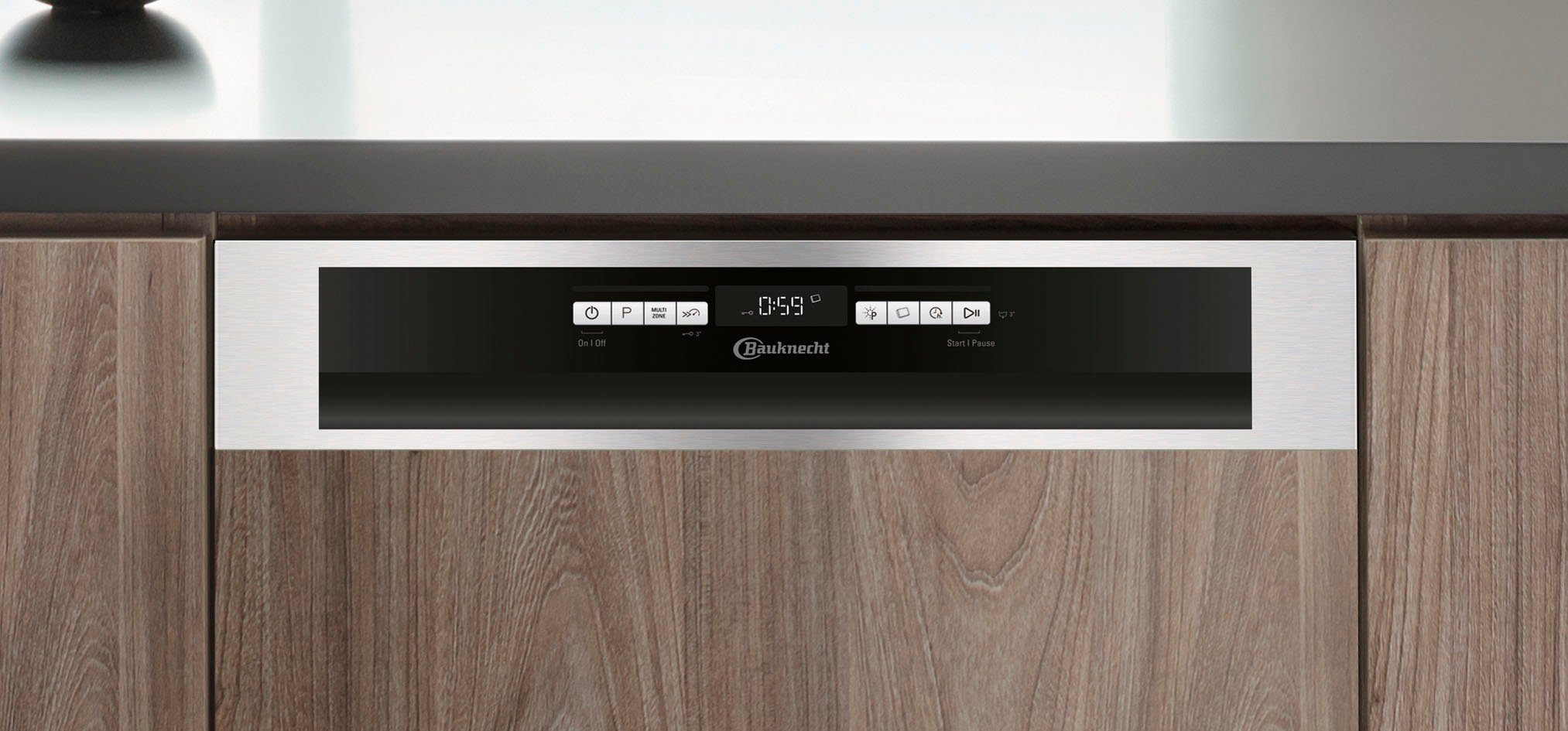 BAUKNECHT teilintegrierbarer Geschirrspüler, OBBO POWERCLEAN 6330, 14 Maßgedecke