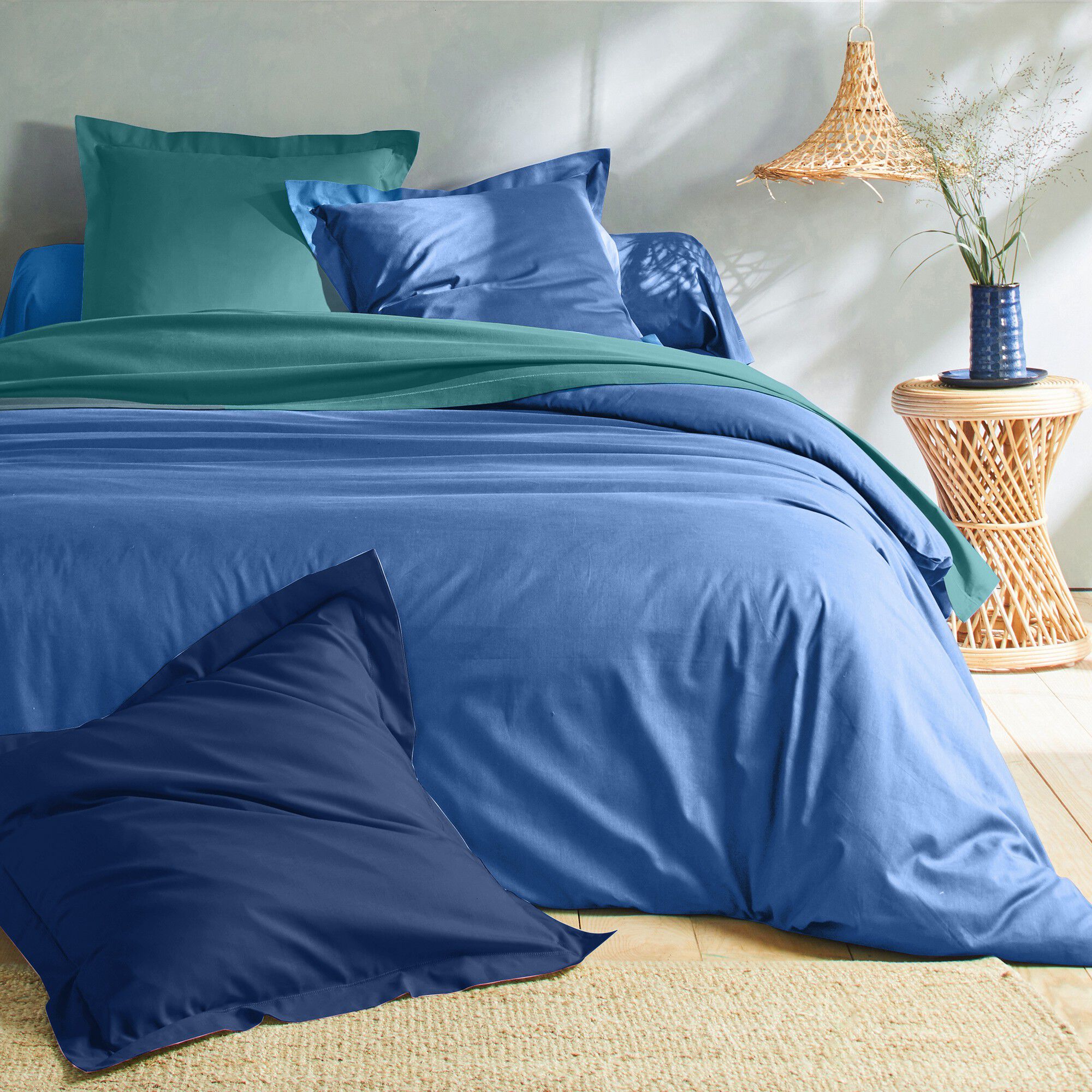 Linge de lit uni coton