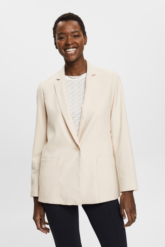 Blazer mit aufgesetzten Taschen