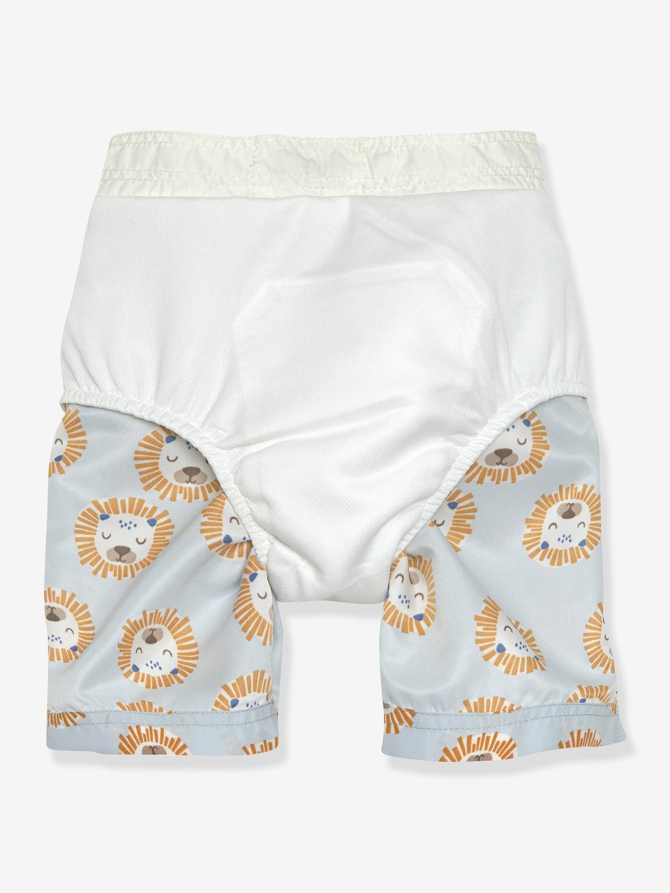 Lässig Baby Windelbadeshorts LÄSSIG - weiß bedruckt
