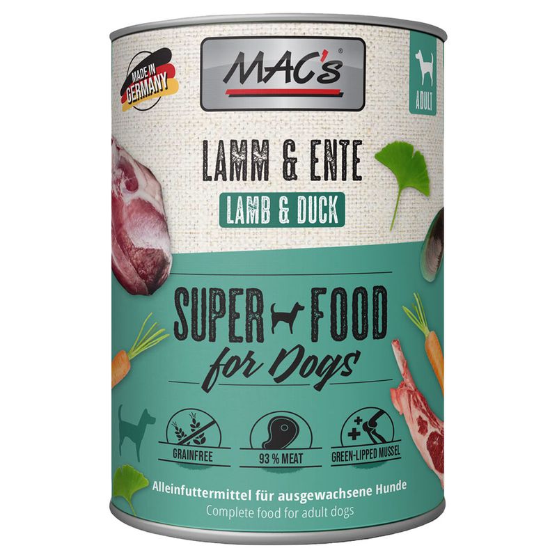 Sparpaket MAC's Adult Superfood 12 x 400 g