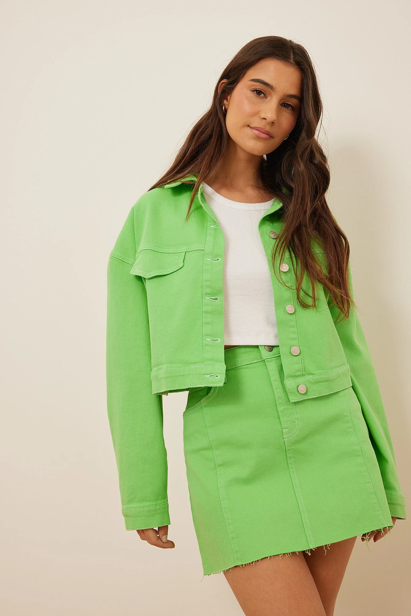 Kurze Jeansjacke