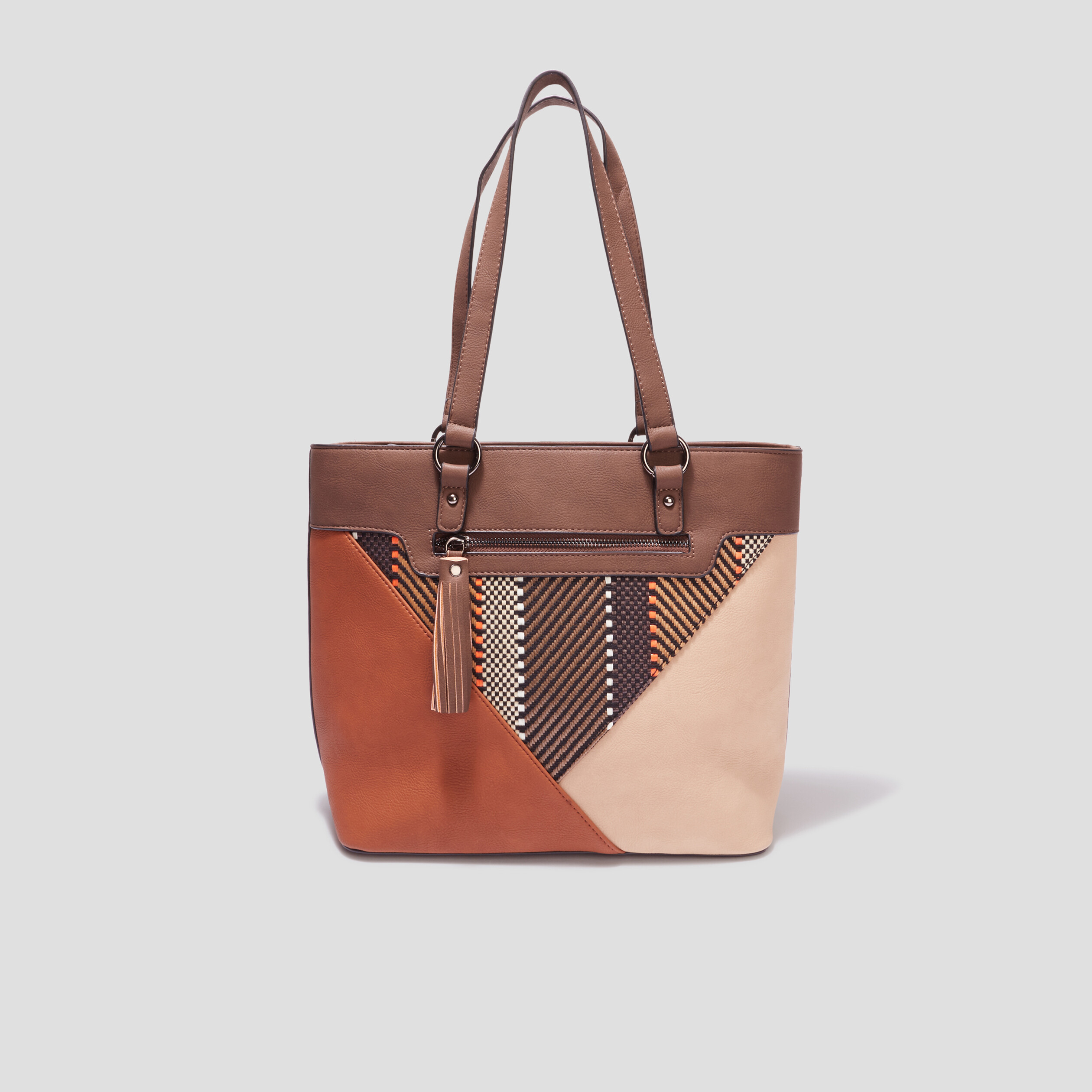 Sac porté-épaule rectangulaire multicolore femme | La Halle