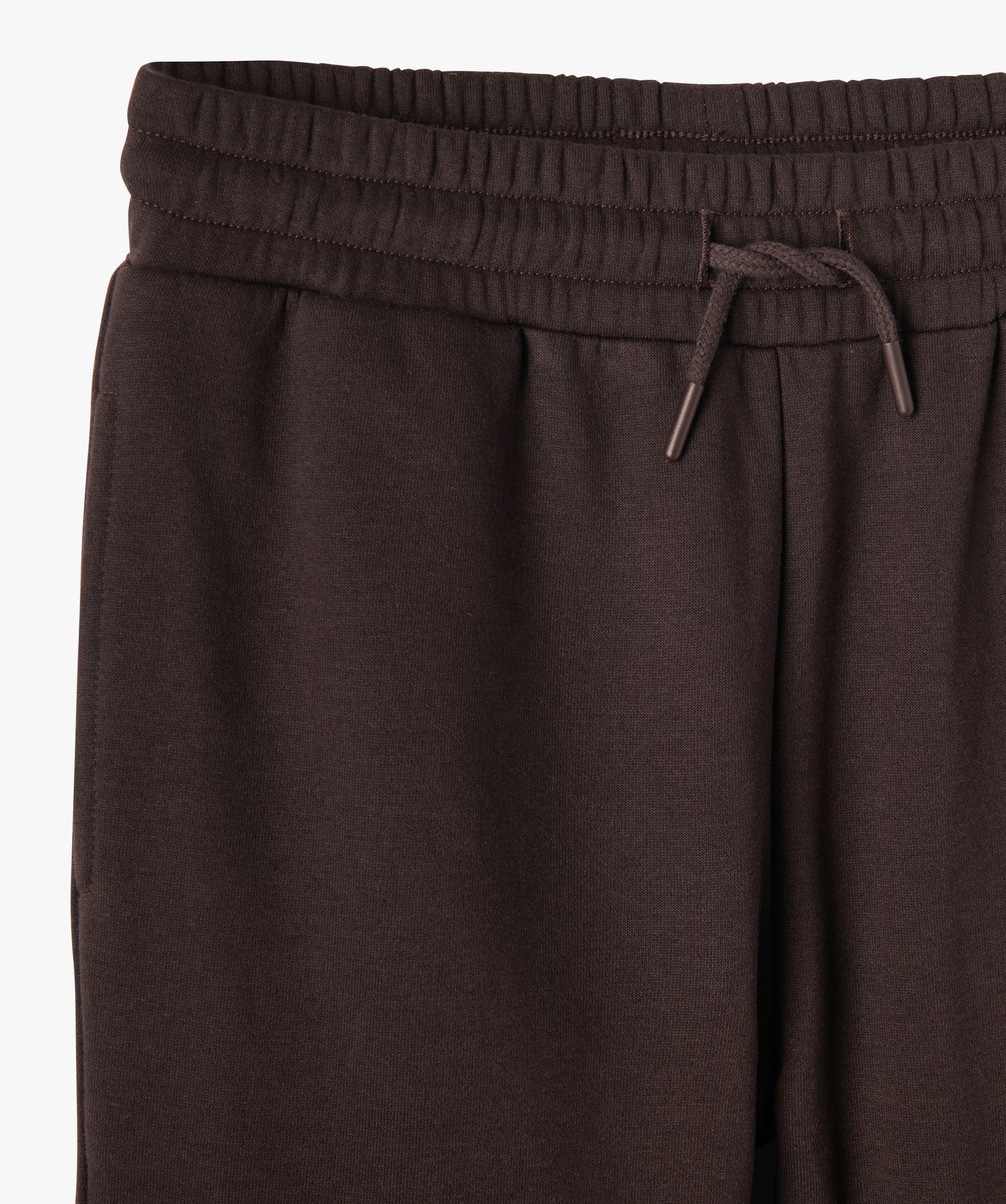 Pantalon de jogging fille avec intérieur molletonné marron | GEMO