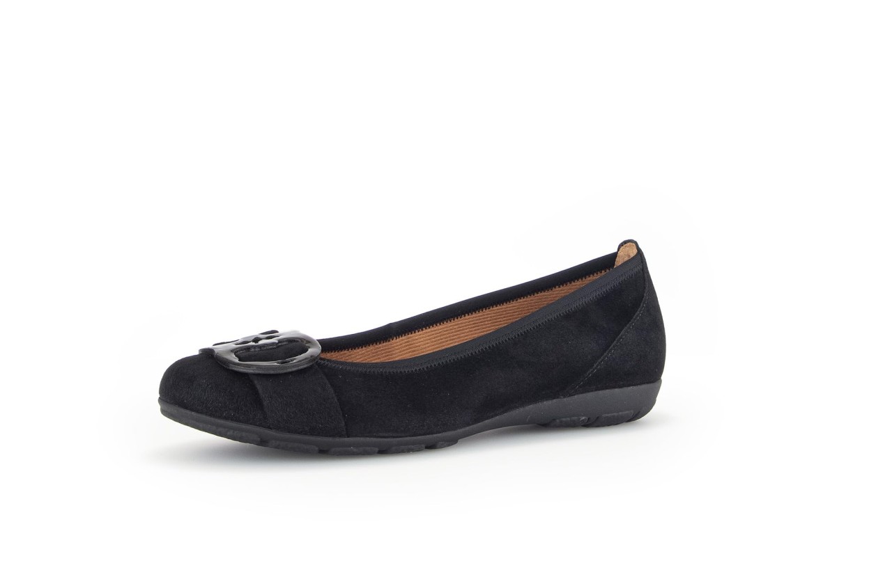 GABOR Ballerinas schwarz Gabor Fashion sportliche Ballerinas 44.1