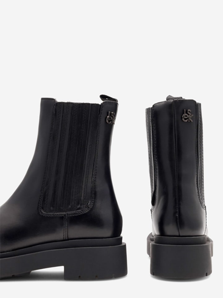 Lasocki Leder-Chelsea-Boots in Schwarz günstig kaufen