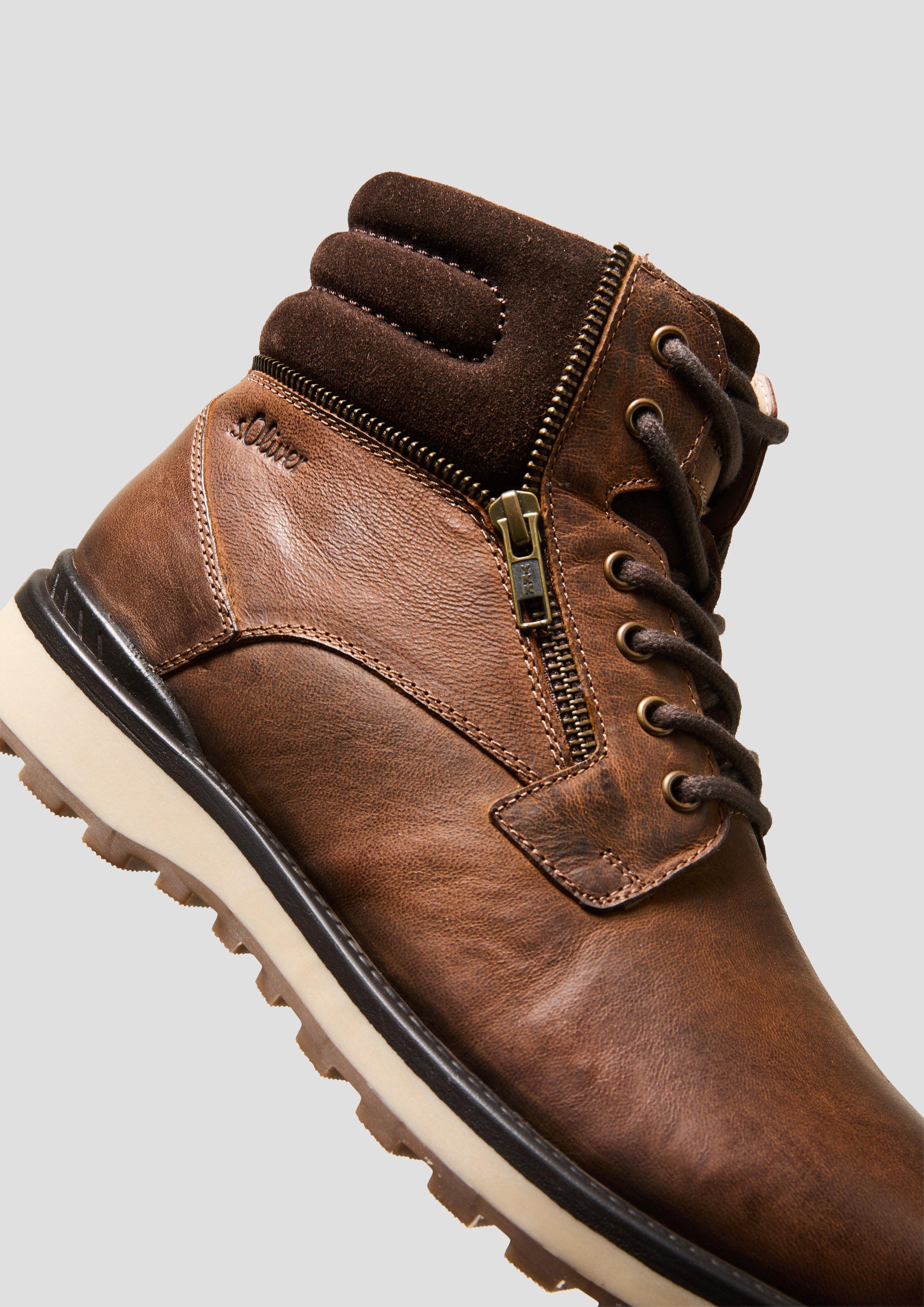 Schnürstiefel aus Echtleder  6008623-305