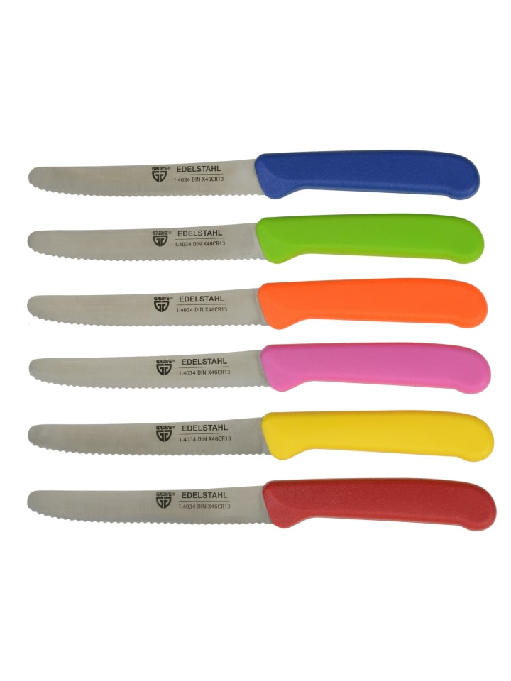 GRÄWE Brötchen- Frühstücksmesser in bunt günstig kaufen 21 cm