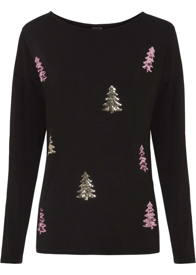 Oversize-Shirt mit Weihnachtsmotiv