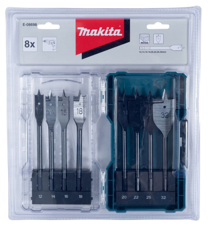 Set di trapani rapidi Makita E-08698 da 8 pezzi
