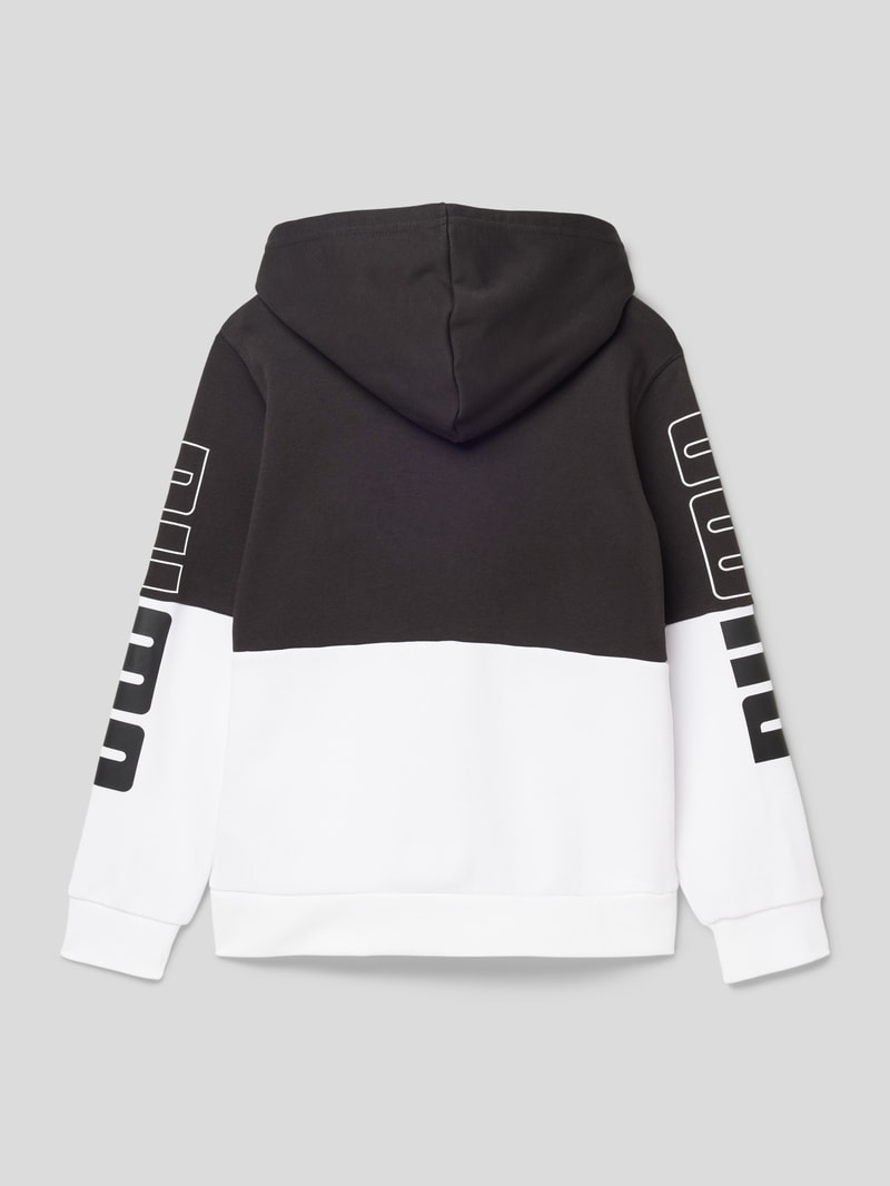 Sweatjacke im Colour-Blocking-Design Modell 'POWER' in schwarz