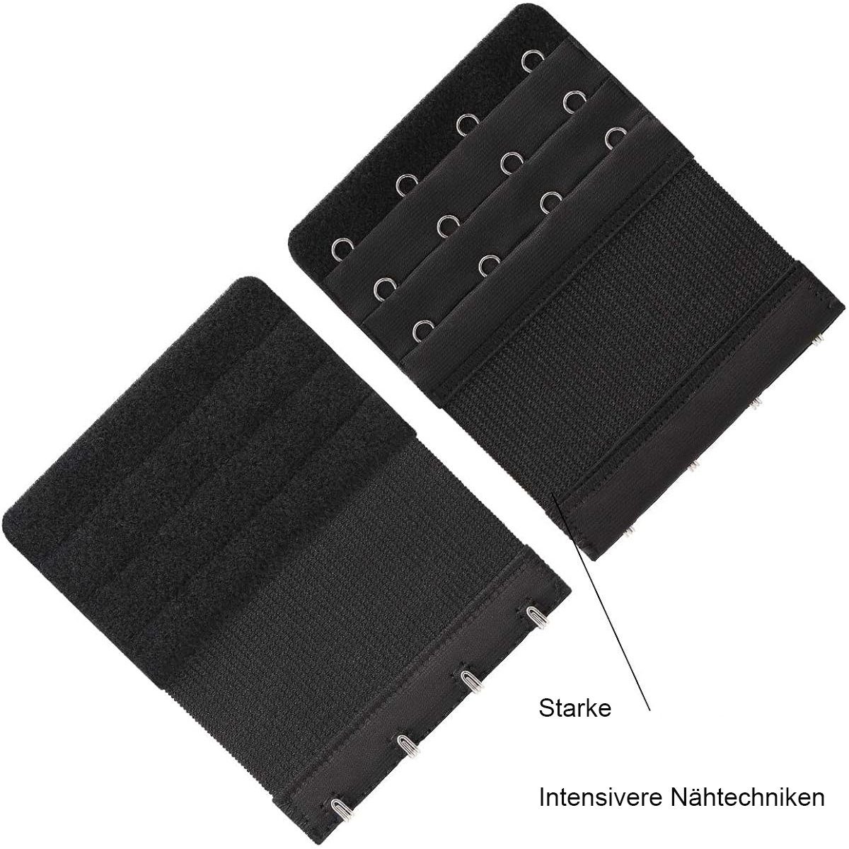 ZmdecQna BH-Verlängerung Damen BH-Verlängerer, Elastisch Weich,4 Haken/5 Haken Bra Extenders