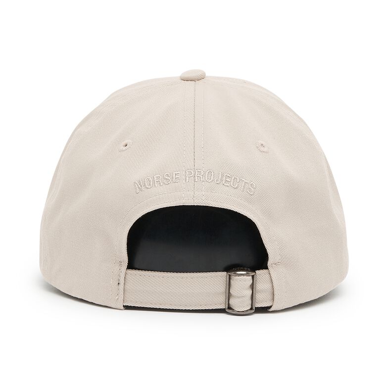Norse Projects Twill Sports Cap marble white