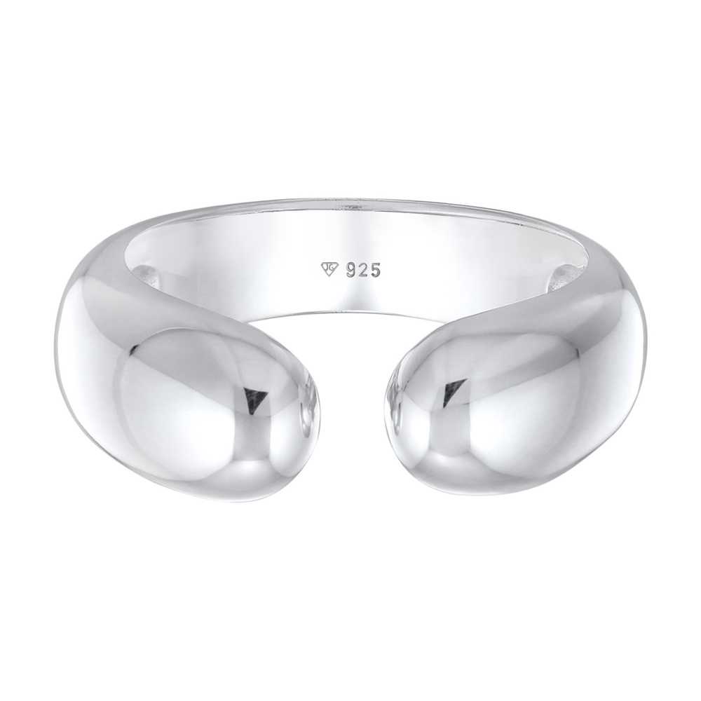 Elli Elli Bague Femmes Bande Ouverte Urban Style en argent sterling 925 Bague