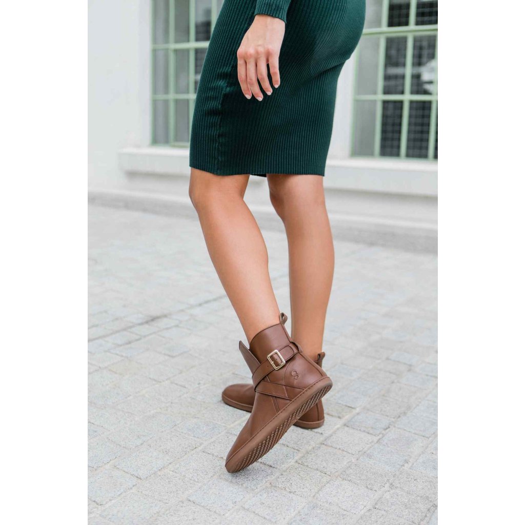Shapen Divine Brown Barfußstiefeletten