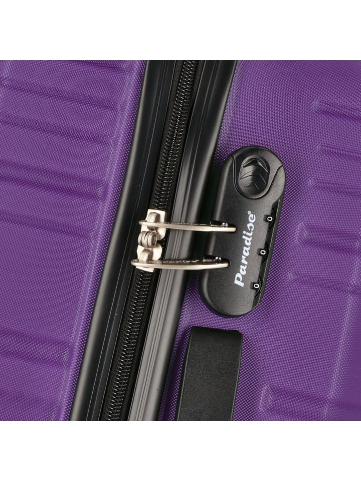 Check.In Paradise 4 Rollen Kofferset 3-teilig in aubergine günstig kaufen onesize