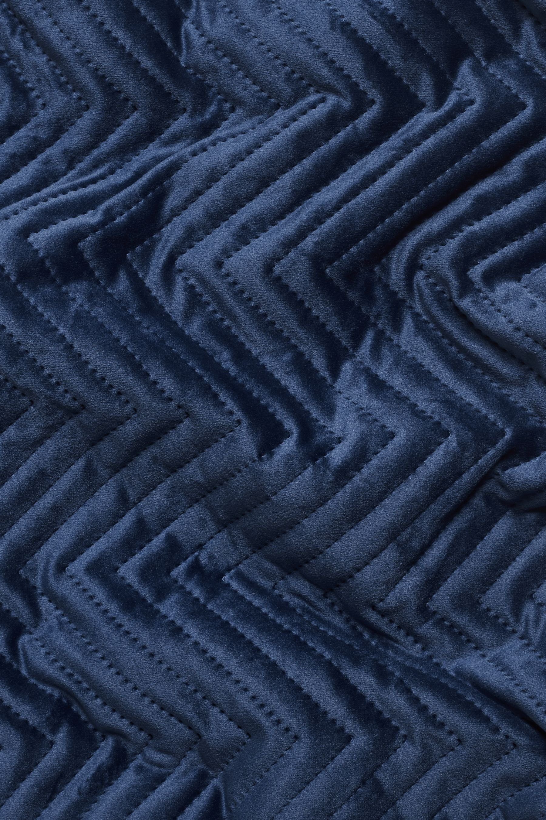 Bett-Set, Madison Bettwäsche, Samt mit Zickzacksteppung, Next, Bezug: Polyester