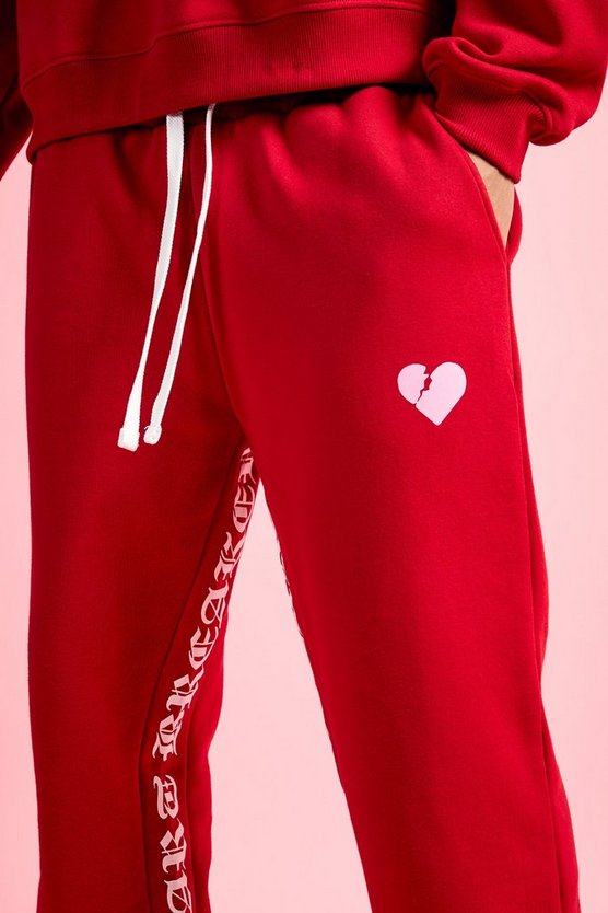 Jogginghose mit Herz-Print