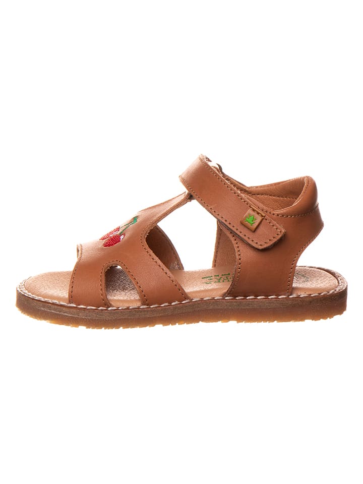 El Naturalista Leder-Sandalen in Hellbraun günstig kaufen