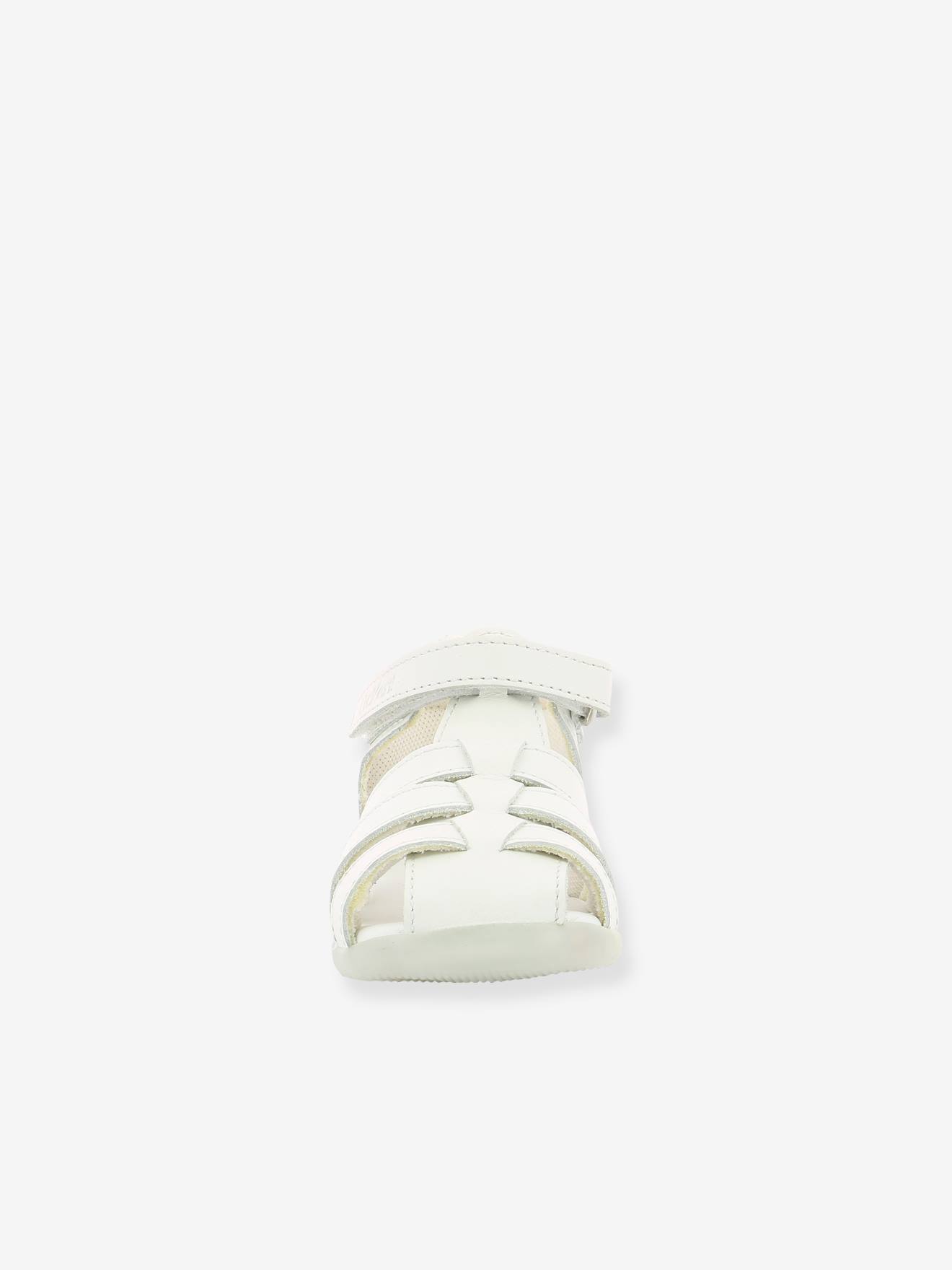 Sandales cuir bébé Bigflo-2 Iconique Biboo KICKERS® rose