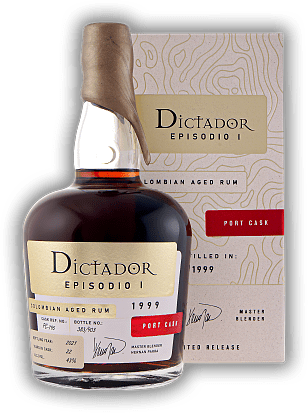 Dictador Episodio I Port Casks 1999/2021 43% Dictador Episodio I Port Casks 1999/2021 43%  Jahrgang 99/21 - 0,7	 Liter - Vol 43%
