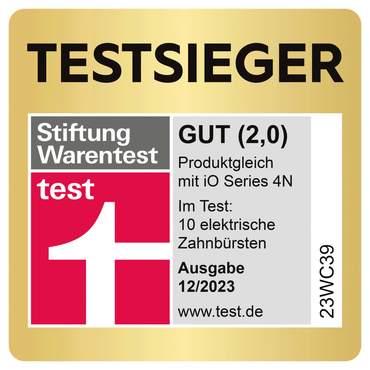 Elektrische Zahnbürste iO Series 4 Matt Black, 1 St