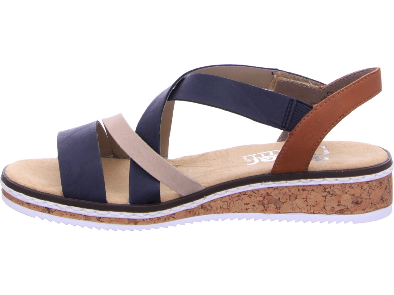 RIEKER Klassische Sandalen blau