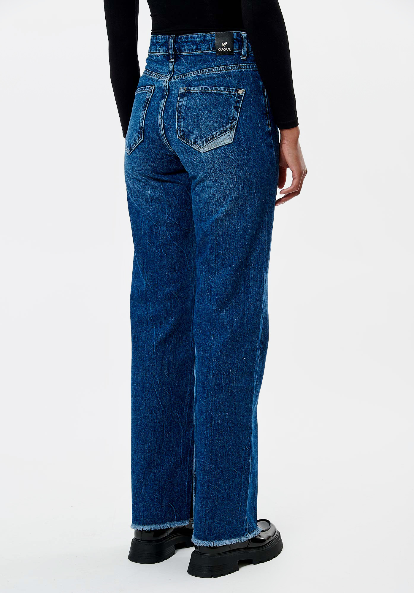 VIOLA  Jean wideleg bleu femme