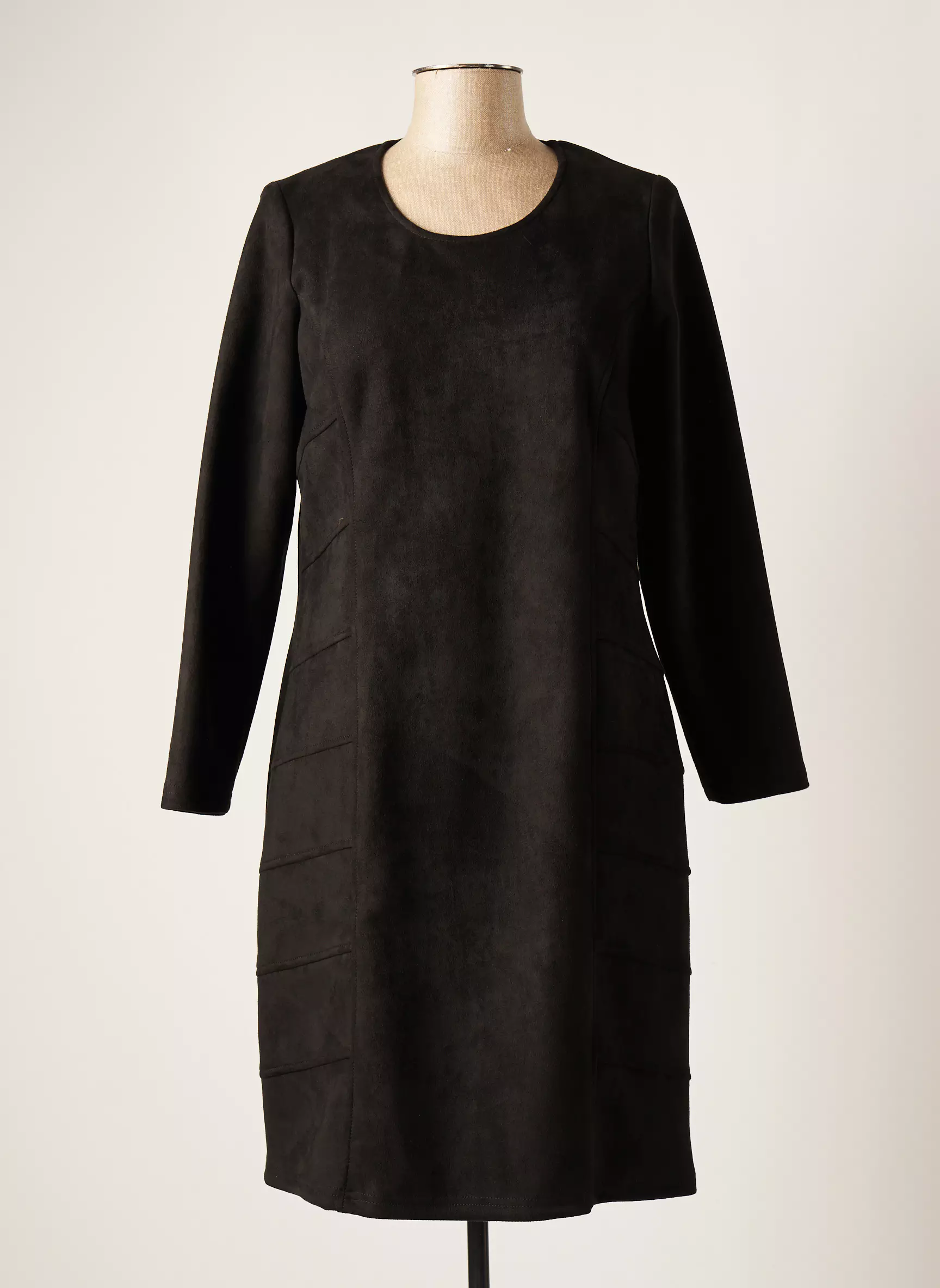 Meri Esca Robes Mi Longues Femme couleur noir
