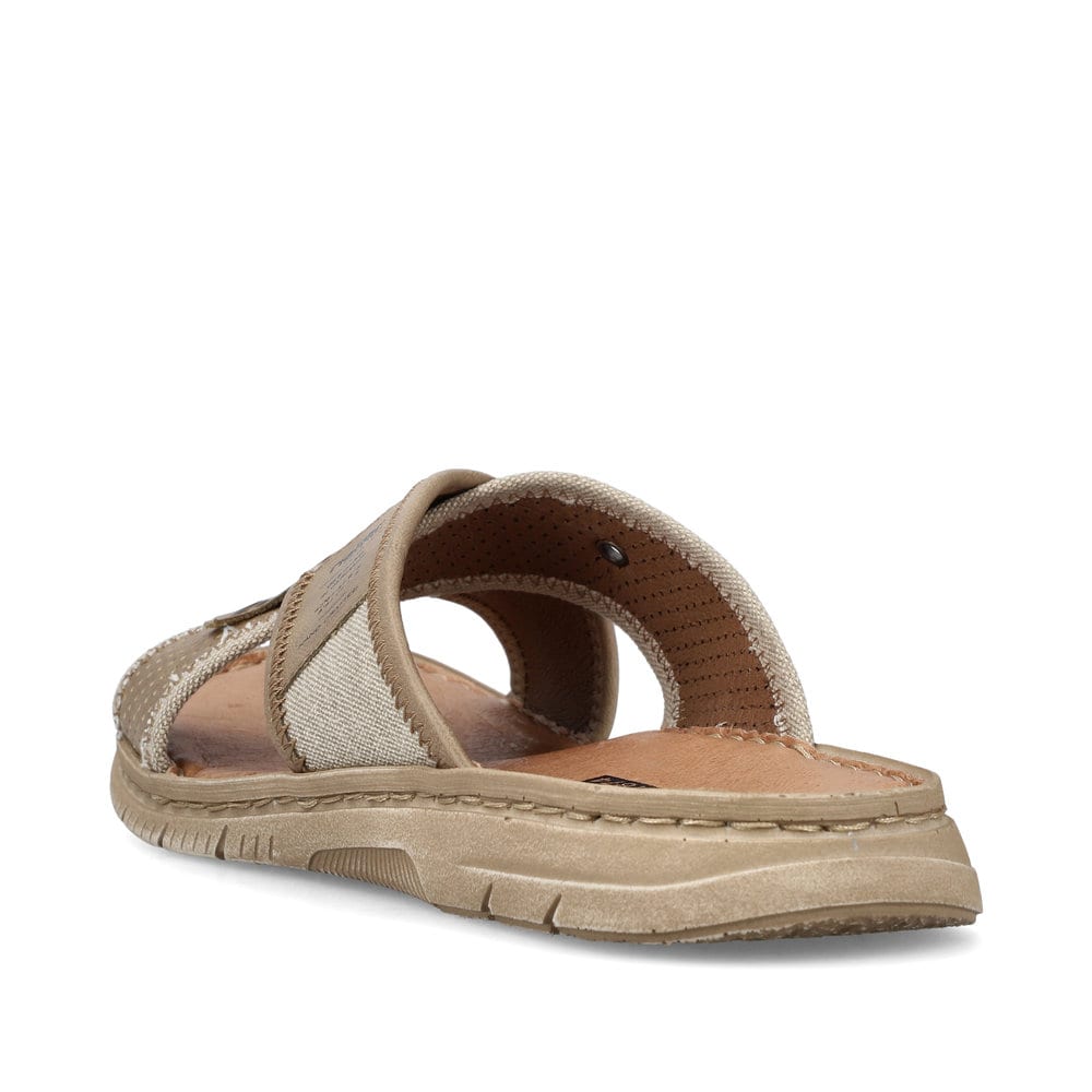 Rieker Herren Pantoletten sandbeige