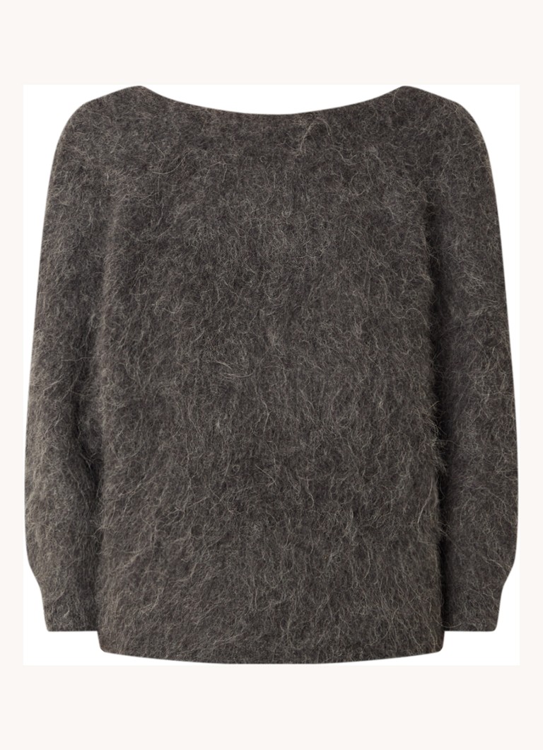 Pulover Ba&sh din amestec de alpaca fin tricotat cu detalii tricotate