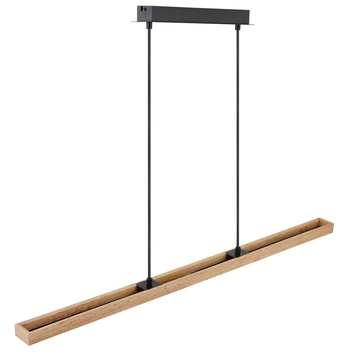 Globo LED Pendelleuchte Doro Eiche Graphit