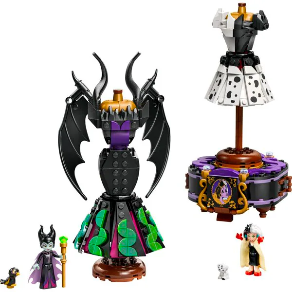 LEGO Disney 43262 Pahataren ja Cruella de Vilin mekot