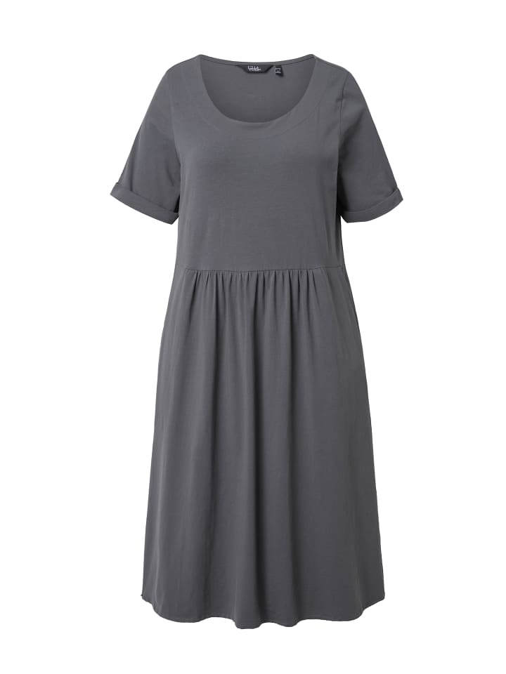 Ulla Popken Midikleid in graphitgrau günstig kaufen 50-52