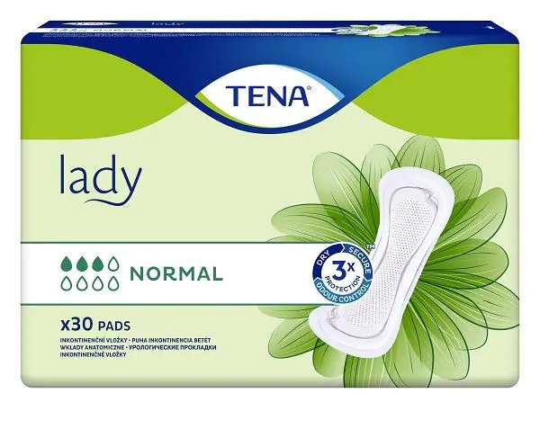 Tena Lady Normal inkontinensbind til kvinder, 30 stk.