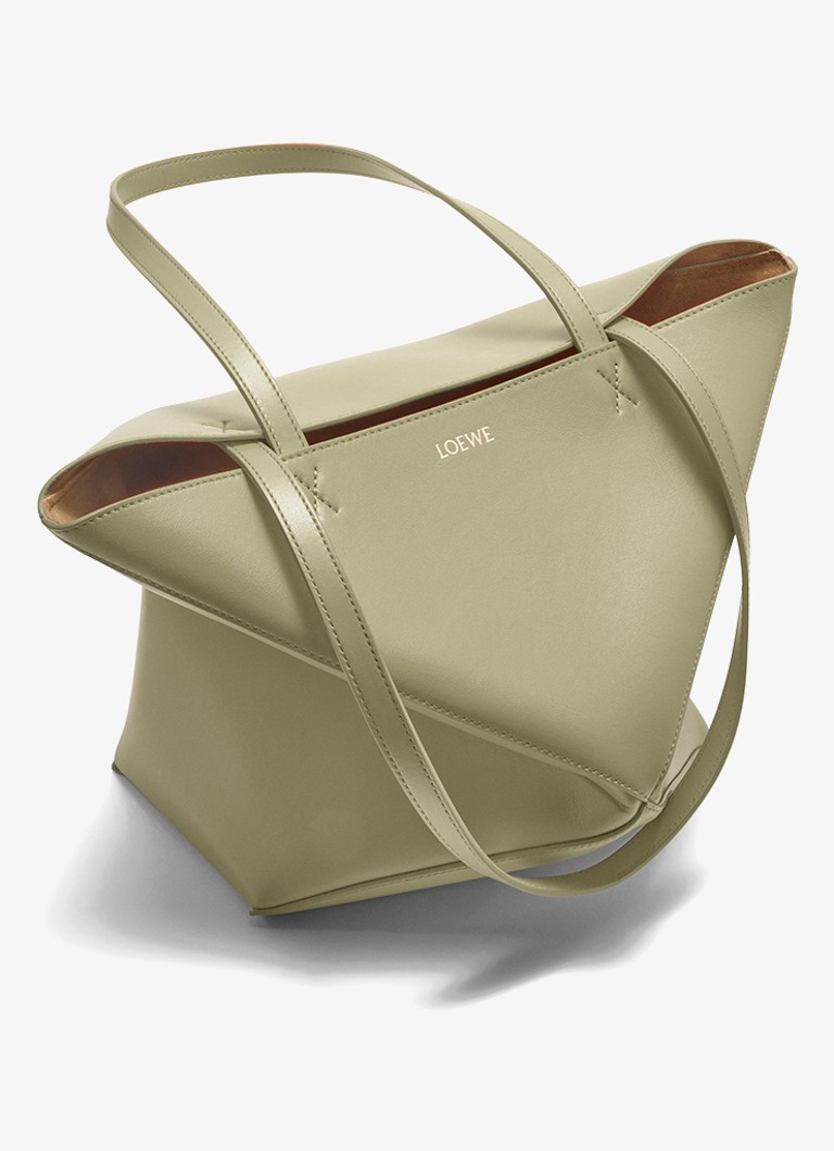 LOEWE Puzzle Fold vidēja izmēra iepirkumu soma no teļādas
