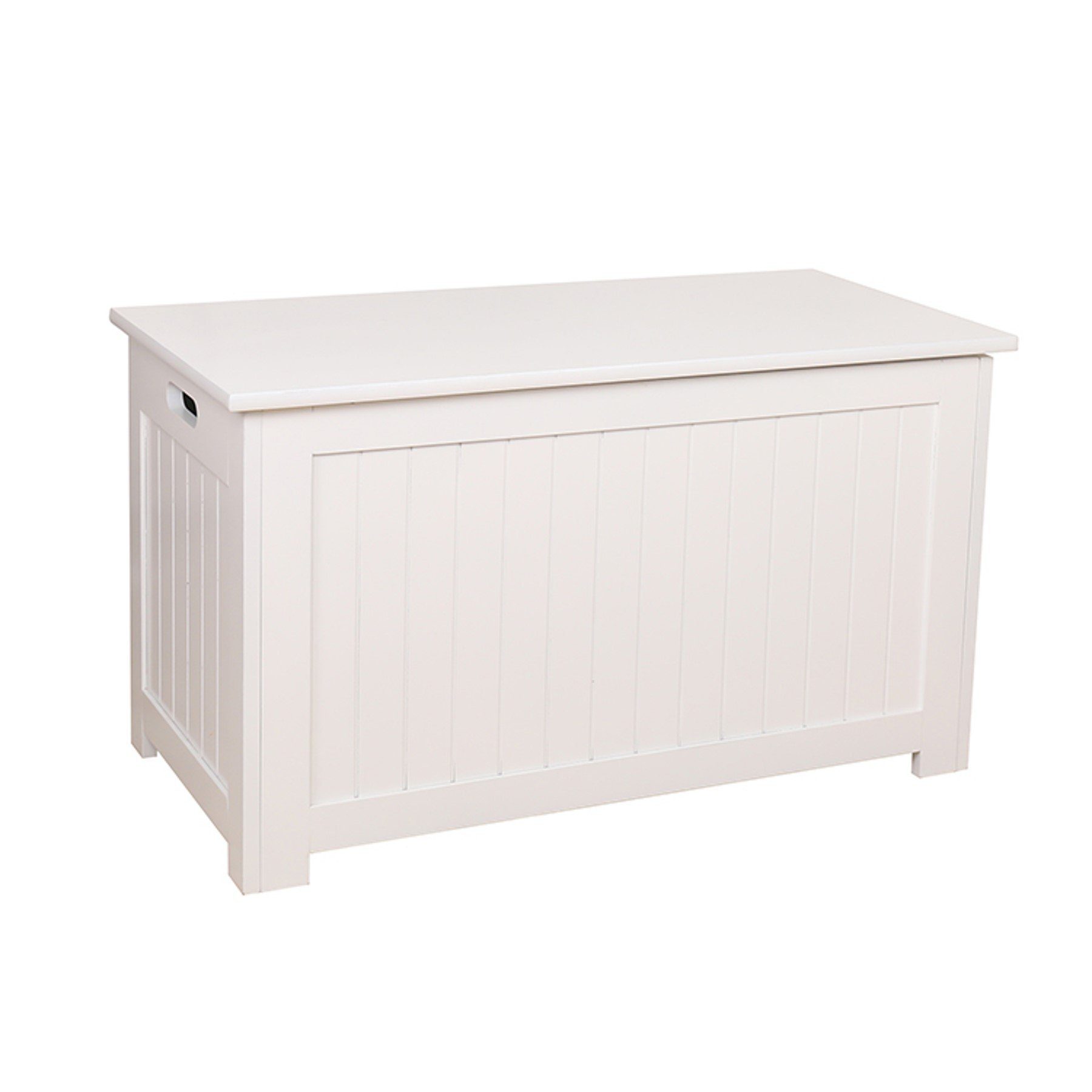 TikTakToo Spielzeugtruhe Truhenbank Sitzbank Spielzeugkiste Aufbewahrungskiste weiss (Soft-Close Deckel, 81x39x47 (LxHxB)