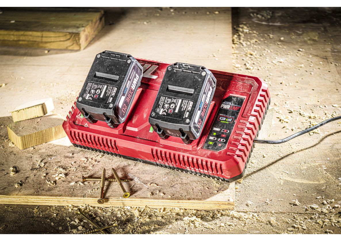 Rychlonabíječka baterií SKIL CR1E3132AA 20V PWRJump pro 2 baterie PWRCORE 20