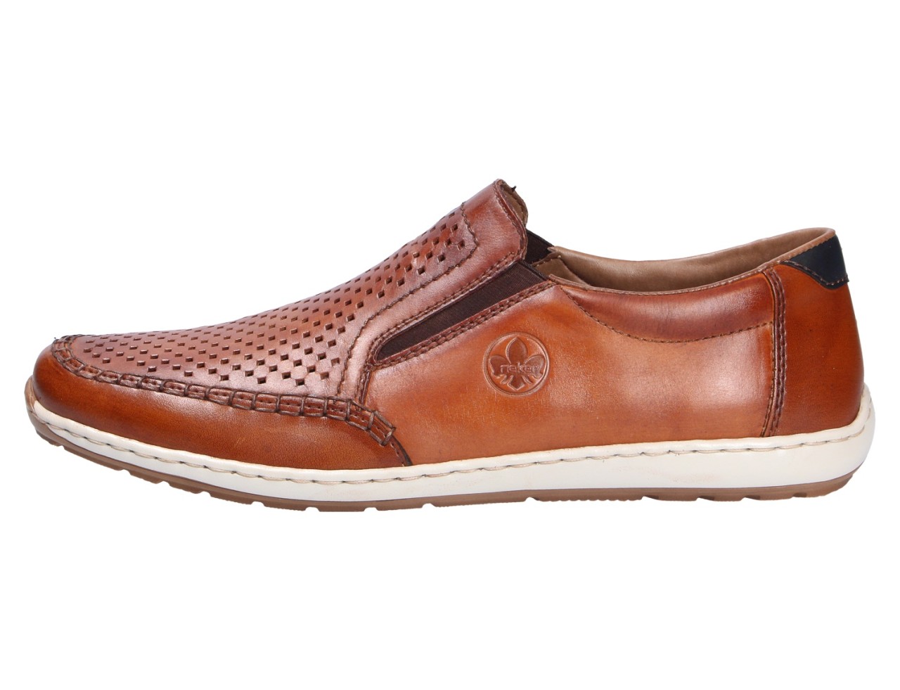 RIEKER Klassische Slipper braun Herren Slipper