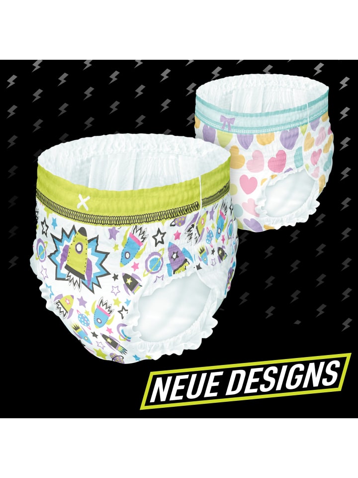 Pampers Ninjamas Pyjama Pants Raumschiff, 60 absorbierende Nachthöschen, 7 Jahre, 17kg-30kg günstig kaufen onesize