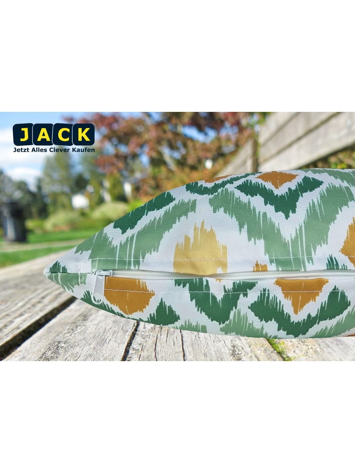 JACK Outdoor Dekokissen Motiv 30x50cm inkl. XXL Füllung in Abstrakt Grün günstig kaufen 50x30-cm