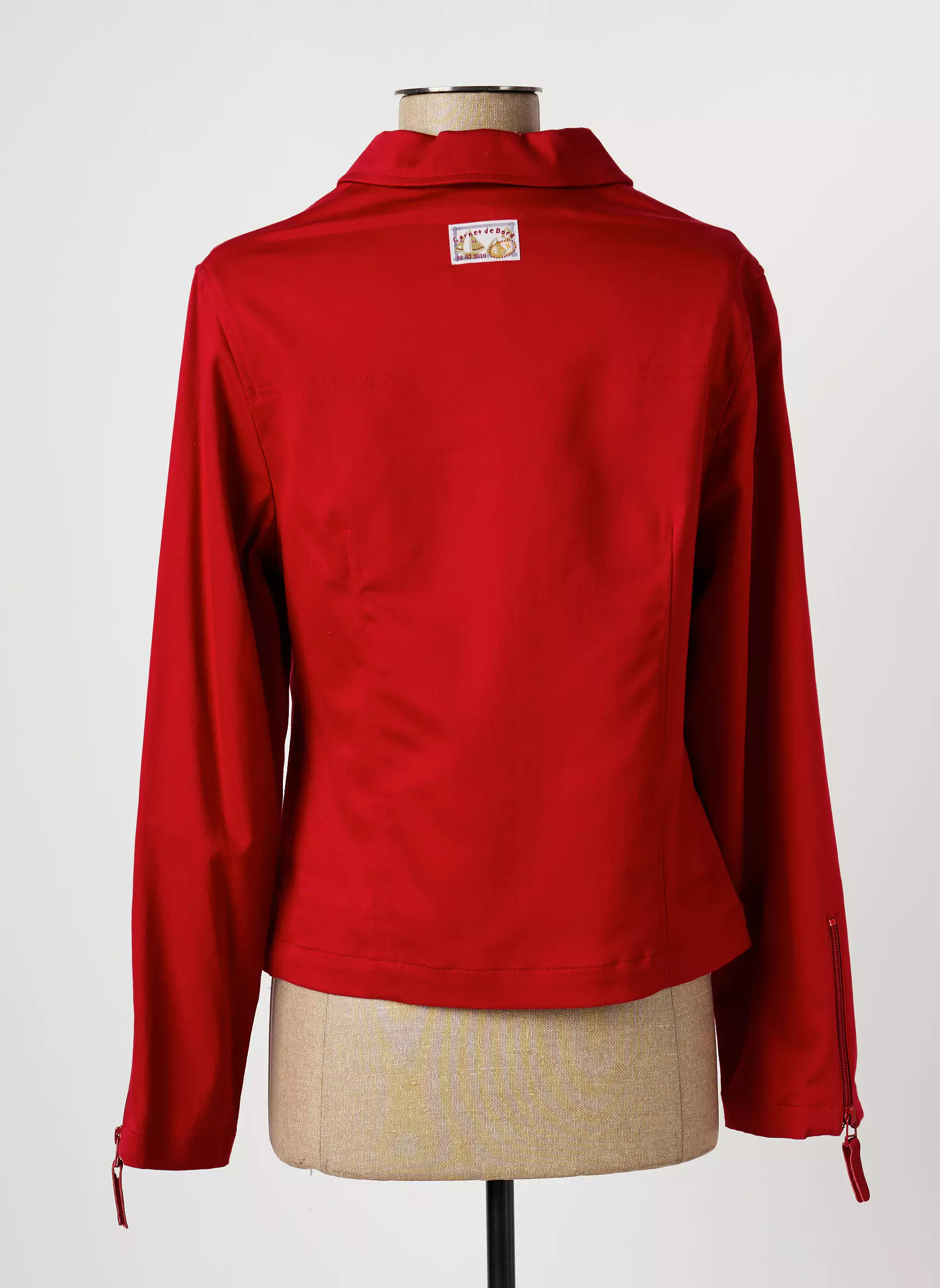 Carnet De Bord Vestecasual Femme couleur rouge