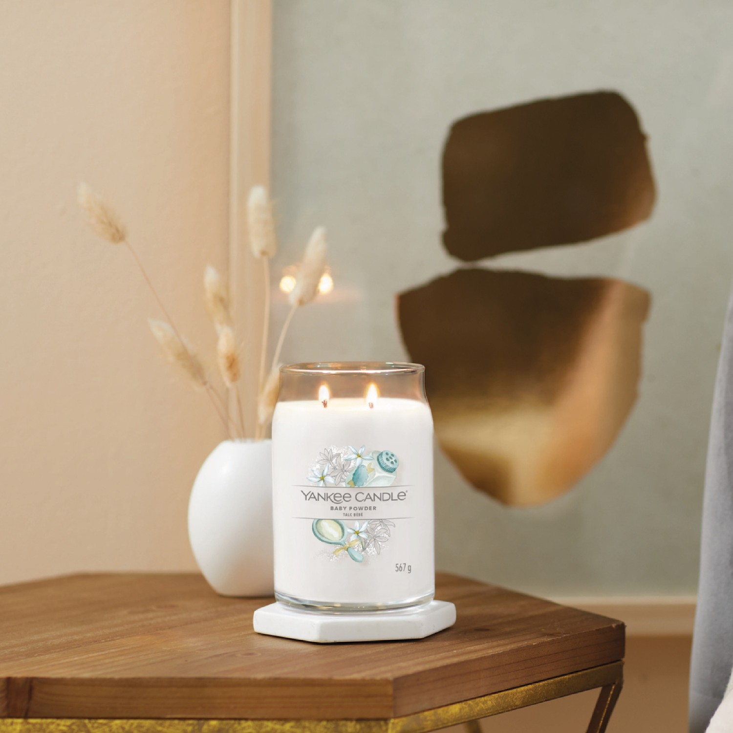 YANKEE CANDLE Duży słoik pudru dla niemowląt