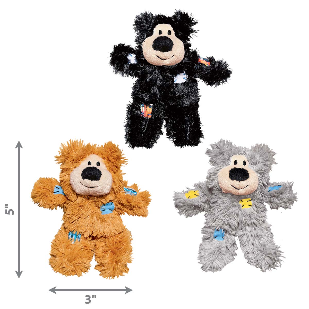 KONG Katzenspielzeug Softies Patchwork Bär kaufen